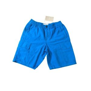 NWT‎ Everlane Small Blue Cargo Shorts Men Organic Cotton Linen Blend Blue Casual